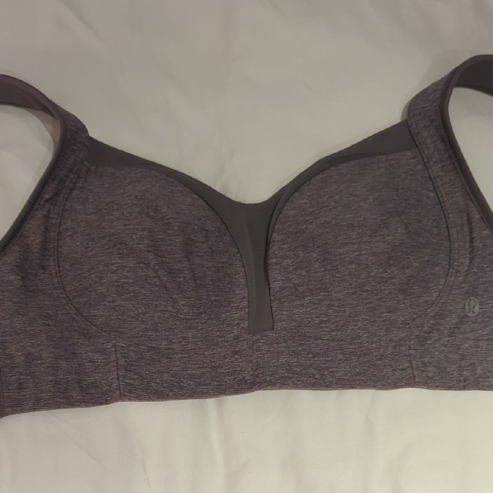 NWOT lululemon athletica Gray Sports Bra 34C